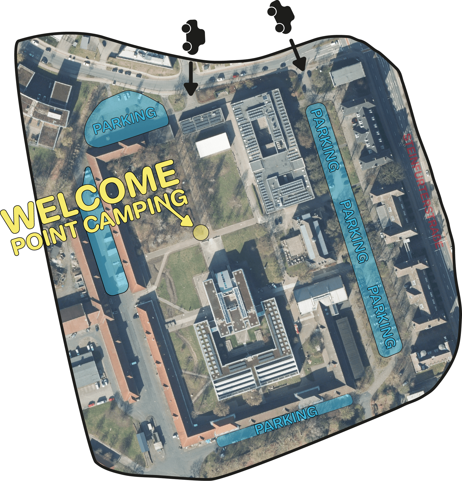 Parking and Welcome Point